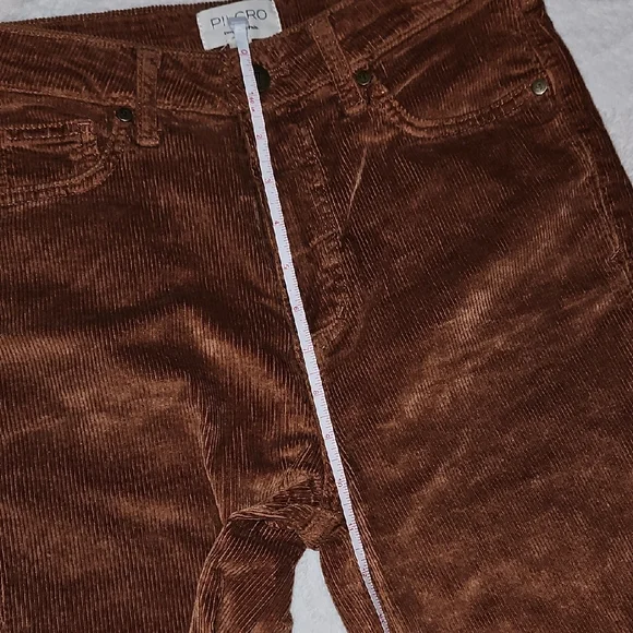 Pilcro Rust Corduroy Cuffed Pants - Picture 8 of 10